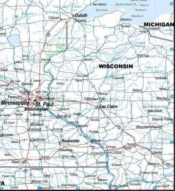 MINNESOTA MAP highways download to your computer